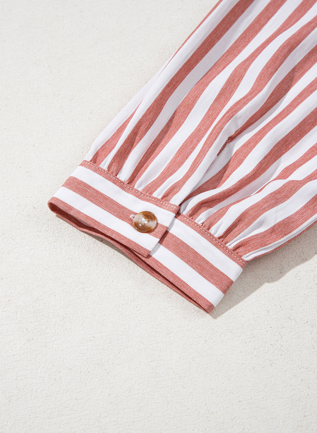 Camisas cortas para mujer rayadas, abotonadas, con volantes, manga 3/4, tops de verano, blusas elegantes y casuales