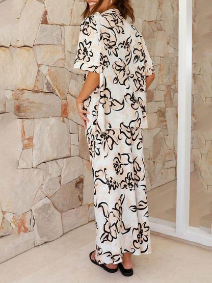 Conjunto coordinado de estampado floral botánico - Estilo diario sin esfuerzo