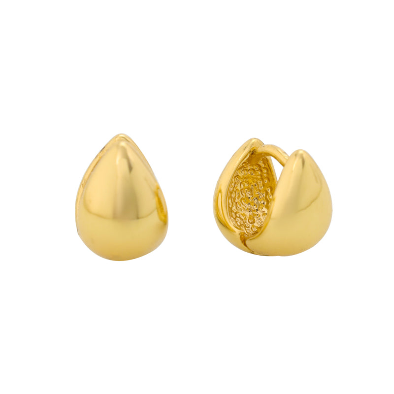 Pendientes llamativos en color brandy