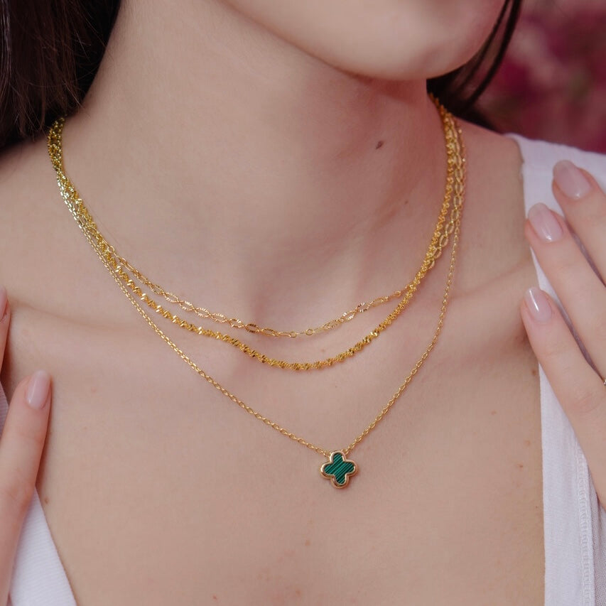 Collar de amuleto de la suerte - Colgante delicado para la buena fortuna