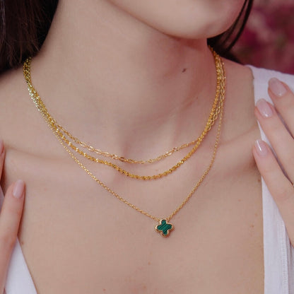 Collar de amuleto de la suerte - Colgante delicado para la buena fortuna