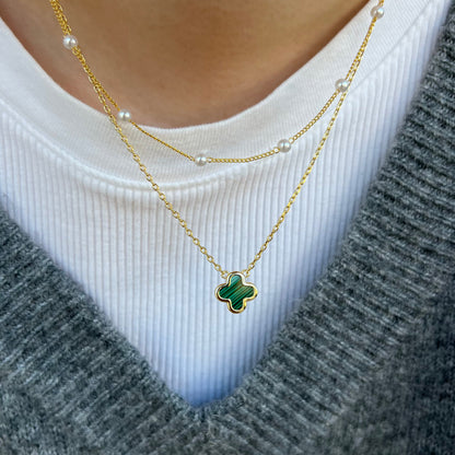Collar de amuleto de la suerte - Colgante delicado para la buena fortuna