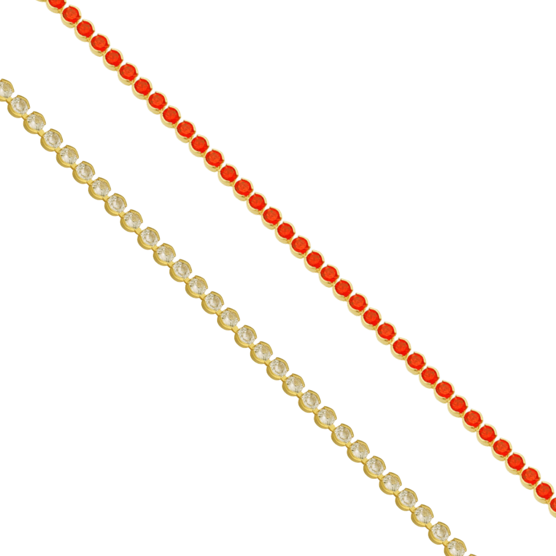Pulsera de tenis de lujo para mujer adinerada