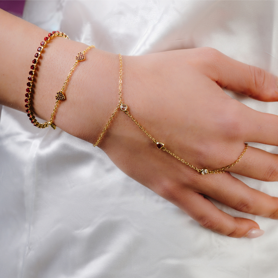 Pulsera de tenis de lujo para mujer adinerada