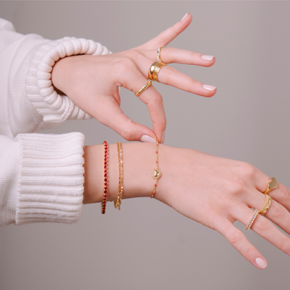 Pulsera de tenis de lujo para mujer adinerada