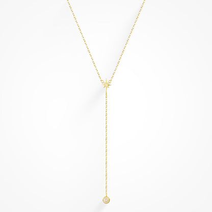 Collar Lariat Estelar - Cadena Celestial Delicada