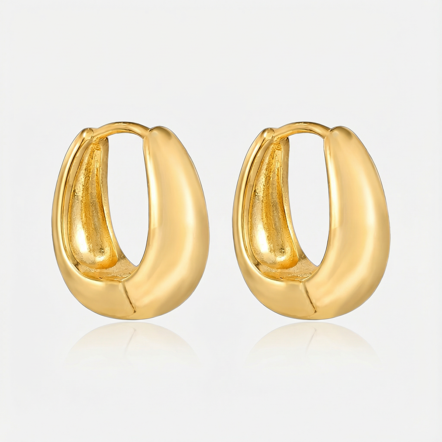 Pendientes llamativos en color brandy