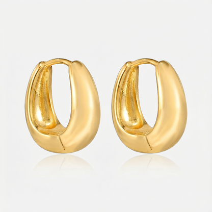 Pendientes llamativos en color brandy