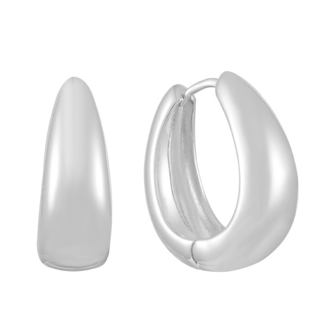 Pendientes llamativos en color brandy