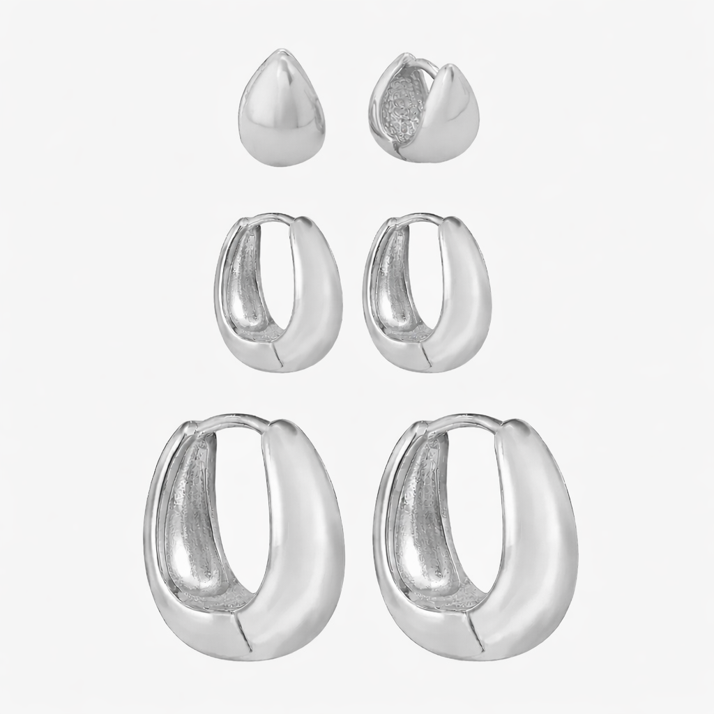 Pendientes llamativos en color brandy