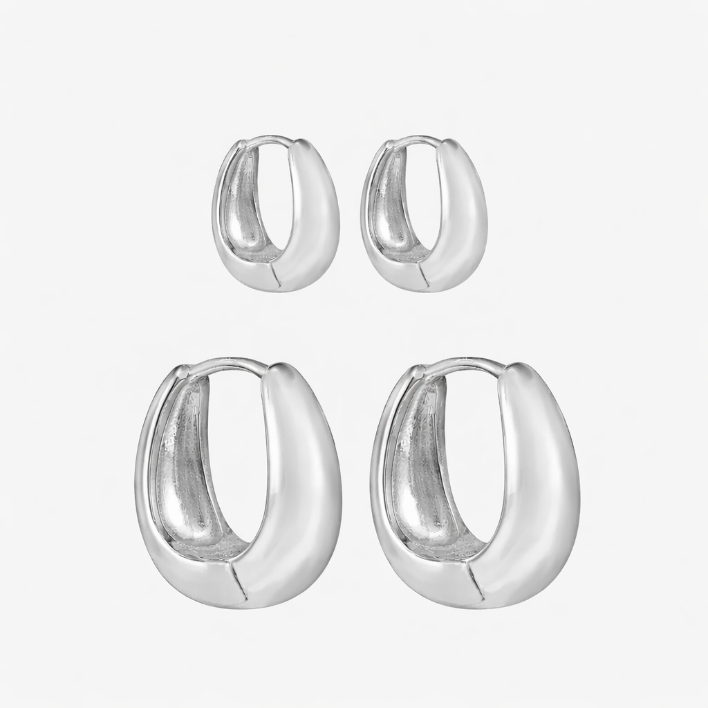 Pendientes llamativos en color brandy