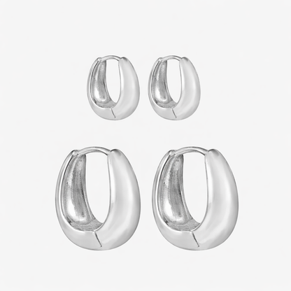 Pendientes llamativos en color brandy