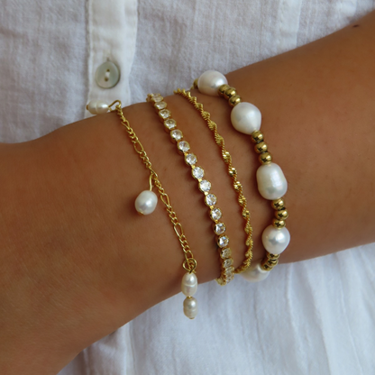 Pulsera de tenis de lujo para mujer adinerada